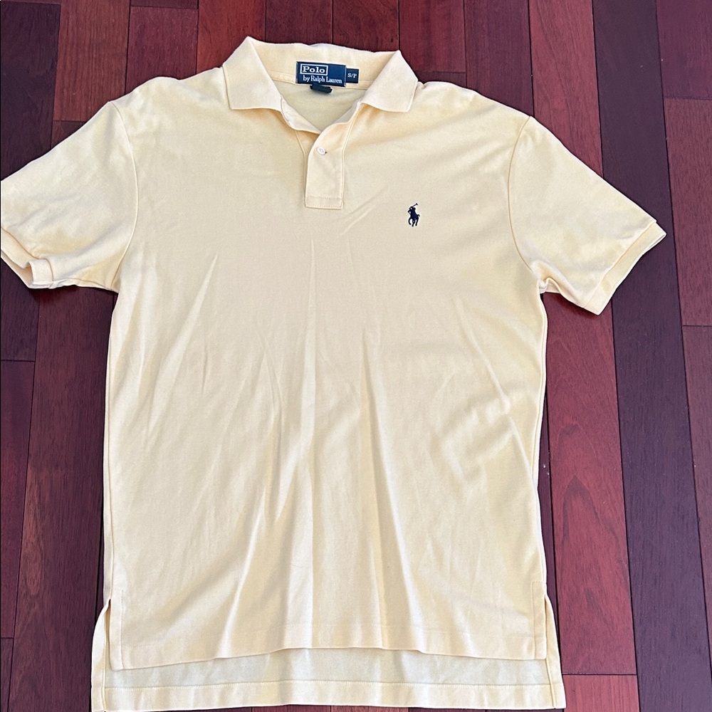 Polo by Ralph Lauren Men's Light Yellow Polo Shirt